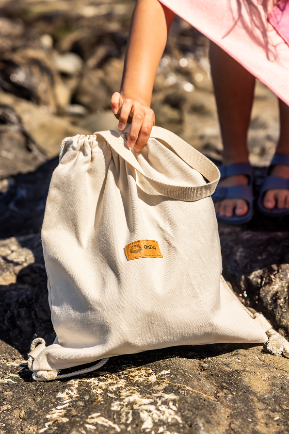 Organic draw string bag