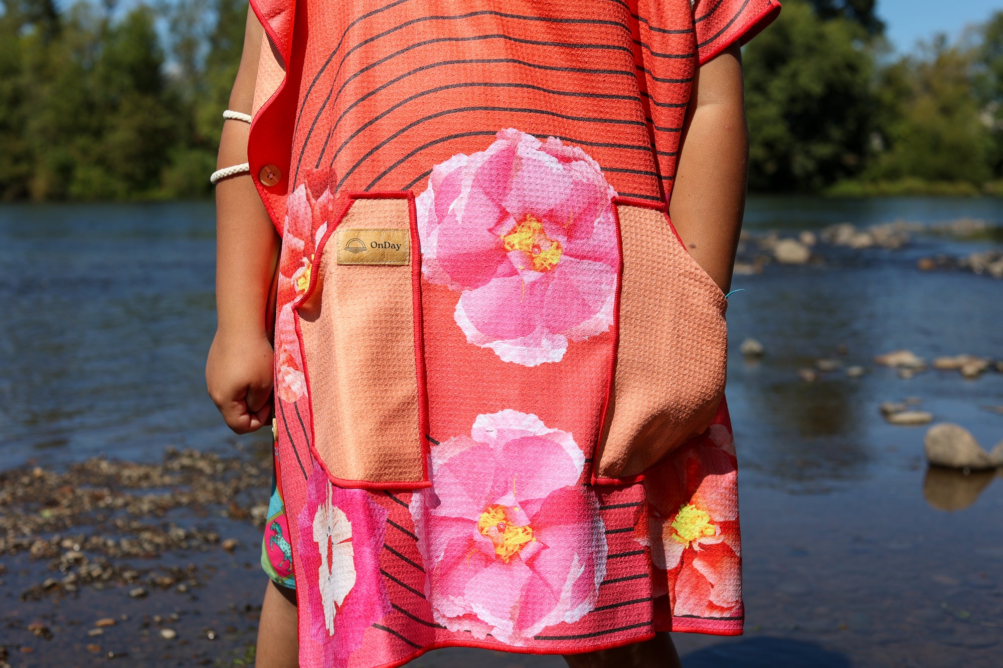 Coral Bloom Poncho+ Towel