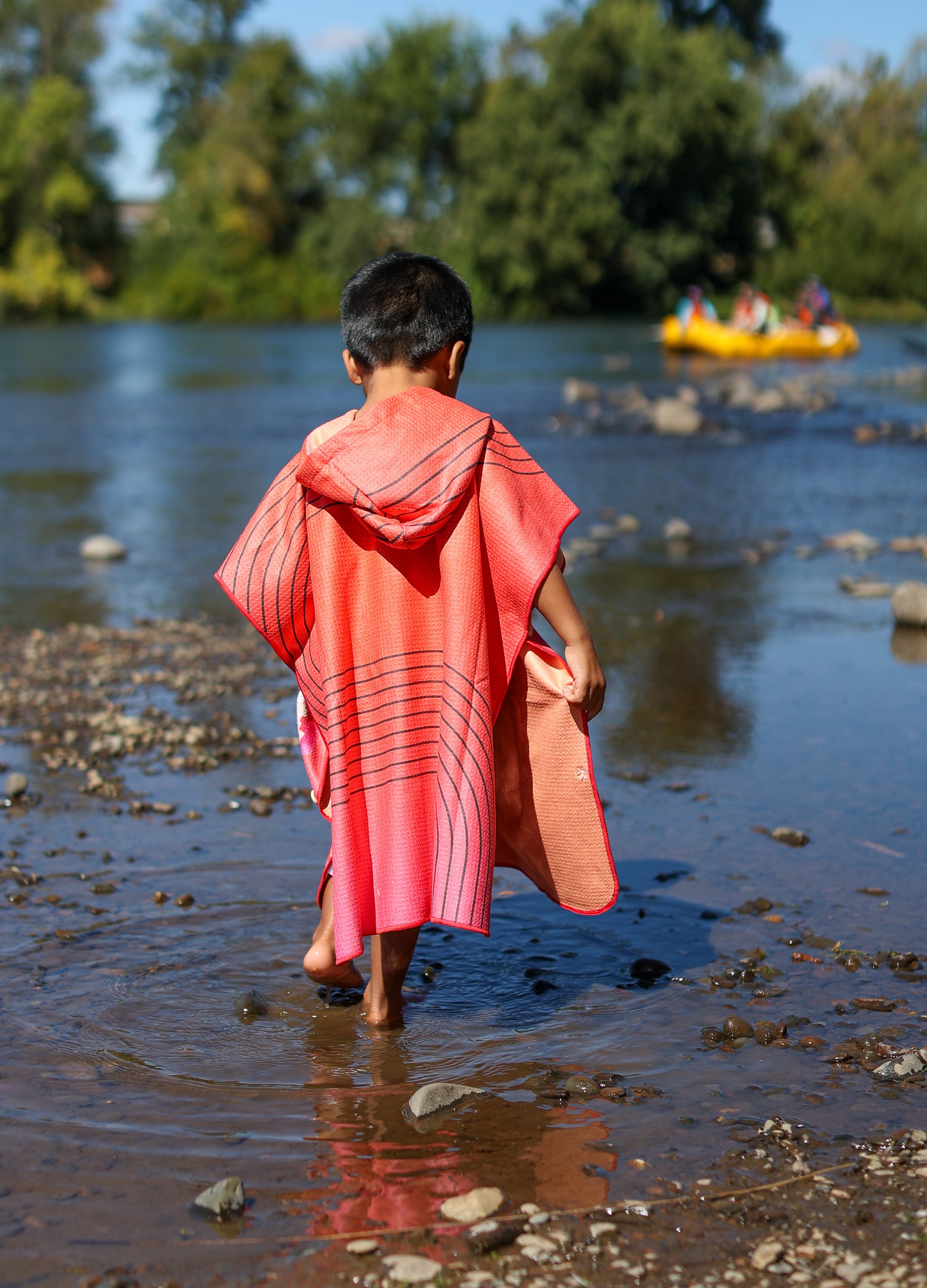 Coral Bloom Poncho+ Towel