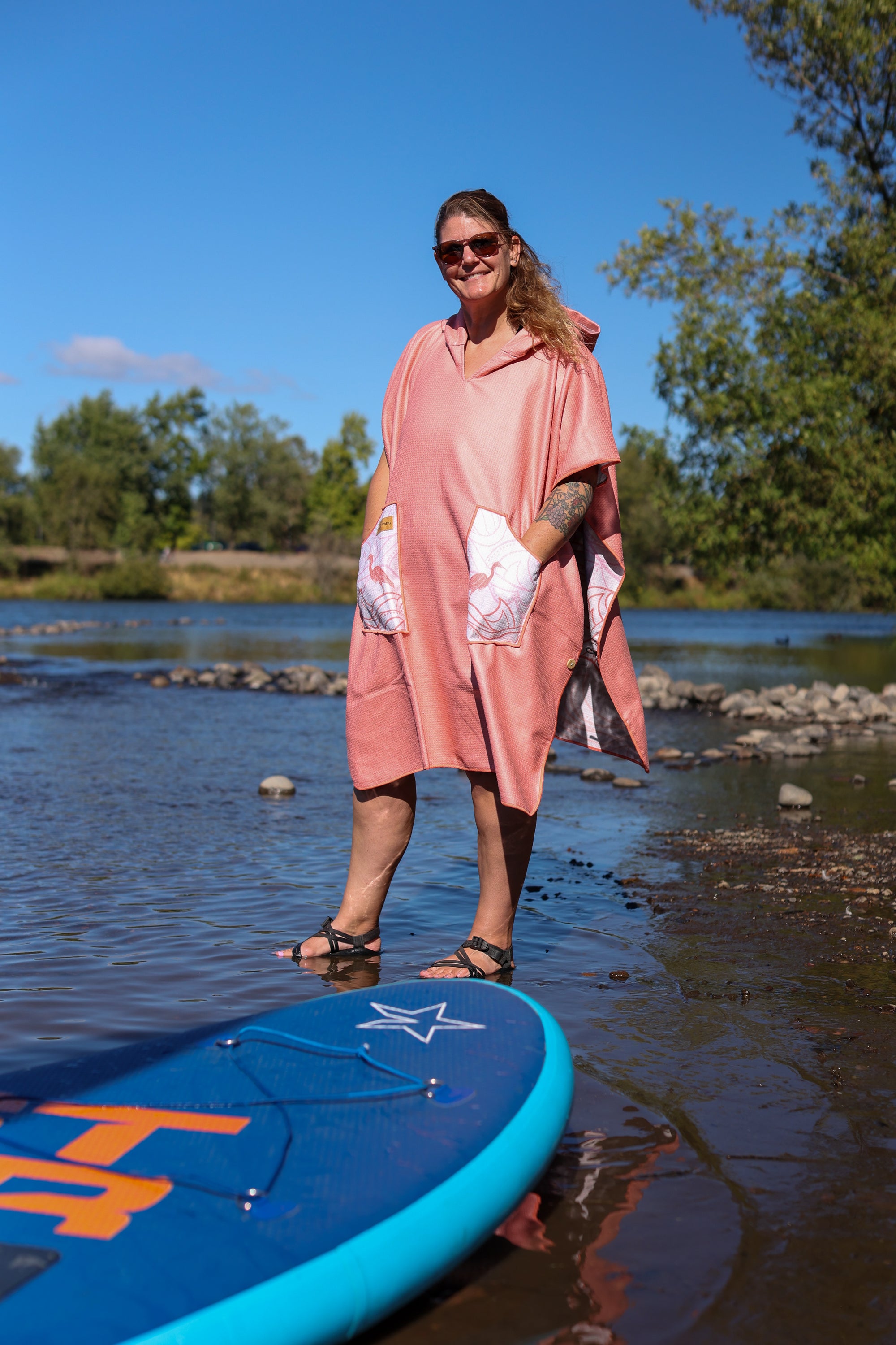 Heron Coast Poncho+ Towel